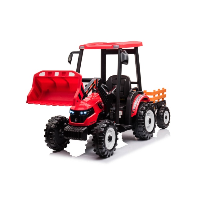 Kids Electric Ride-On Tractor 24V with Trailer | Battery Powered Farm Toy Car
