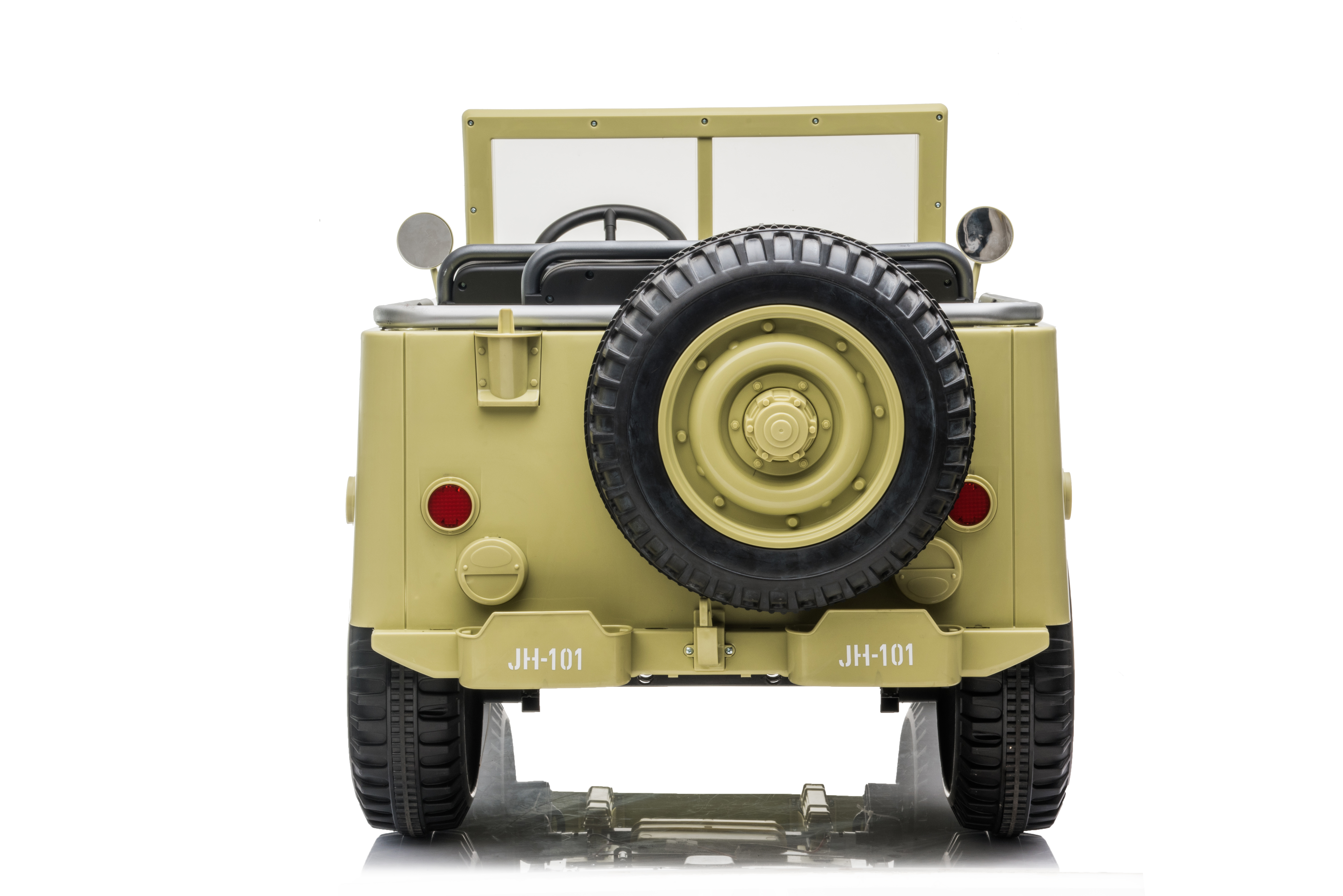 24V Remote Control Kids Willy Jeep Ride on Car with Three Seater 