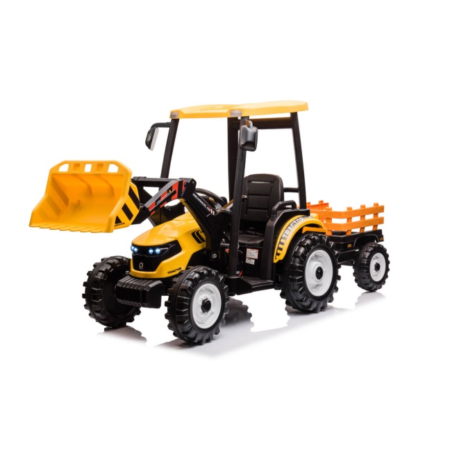 Kids Electric Ride-On Tractor 24V with Trailer | Battery Powered Farm Toy Car